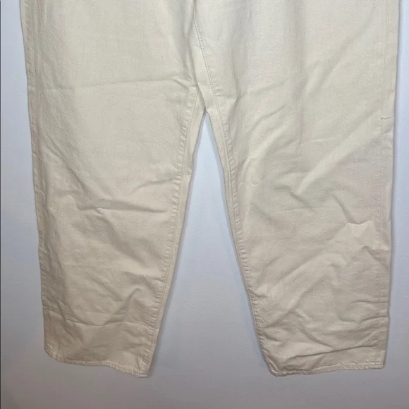 NWT The Wide-Leg Jean in Summer Denim ecru wash tan jeans size 28 - Picture 3 of 9
